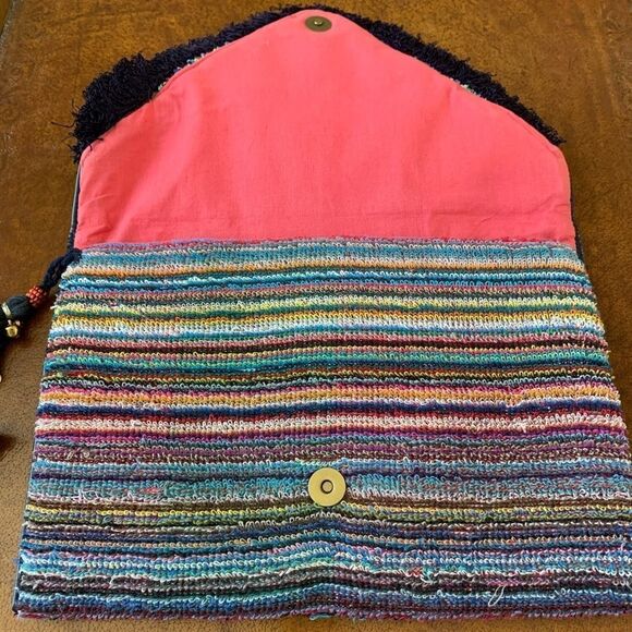 Steve Madden PENNIE TRIBAL GEOMETRIC Clutch - Picture 6 of 8